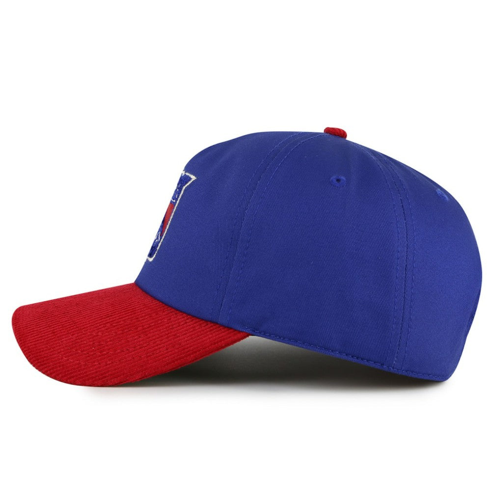 New York Rangers American Needle Burnett Adjustable Hat - Blue/Red - NHL 201747130