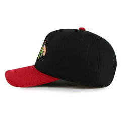 Chicago Blackhawks American Needle Burnett Adjustable Hat - Black/Red - NHL 201747140