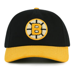 Boston Bruins American Needle Burnett Adjustable Hat - Black/Gold - NHL 201747144