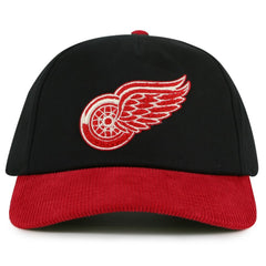 Detroit Red Wings American Needle Burnett Adjustable Hat - Black/Red - NHL 201747149