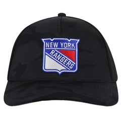 New York Rangers American Needle Valin Camo Super Tech Vented Adjustable Hat - Black - NHL 201747152