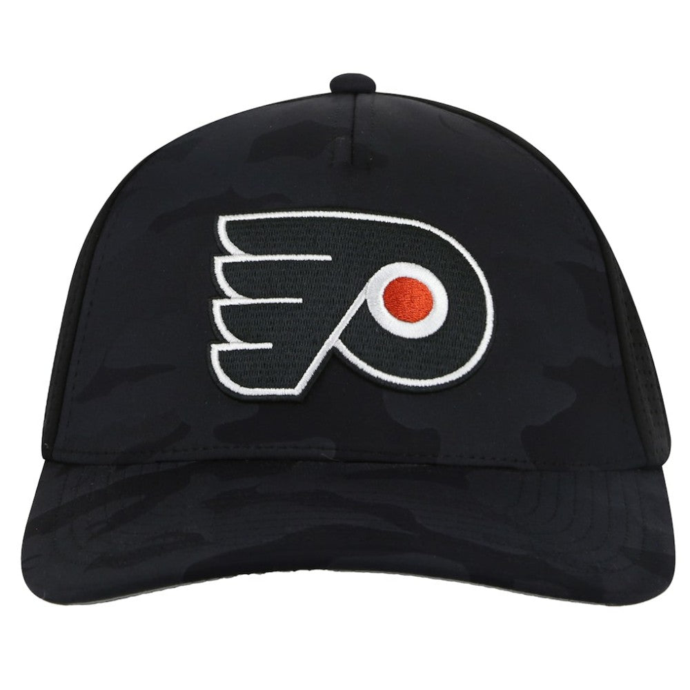 Philadelphia Flyers American Needle Valin Camo Super Tech Vented Adjustable Hat - Black - NHL 201747153