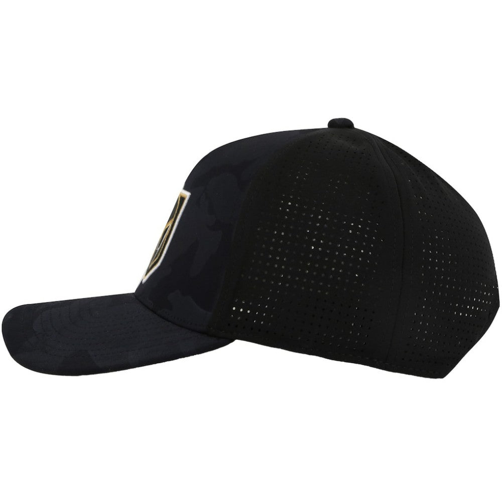 Vegas Golden Knights American Needle Valin Camo Super Tech Vented Adjustable Hat - Black - NHL 201747158
