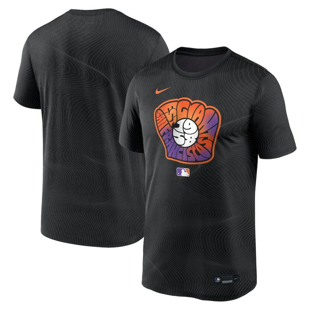 San Francisco Giants Nike Authentic Collection City Connect Velocity Dri-FIT T-Shirt - Black - Nike Online