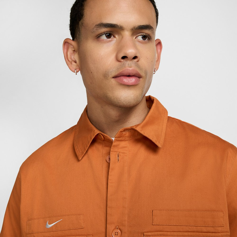 Club America CA x CA Woven Button-Down Shirt Burnt Orange - Nike for sale