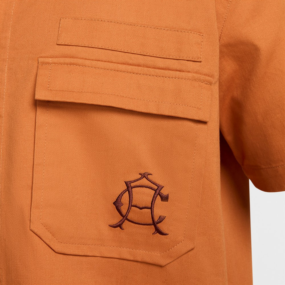 Club America CA x CA Woven Button-Down Shirt Burnt Orange - Nike for sale