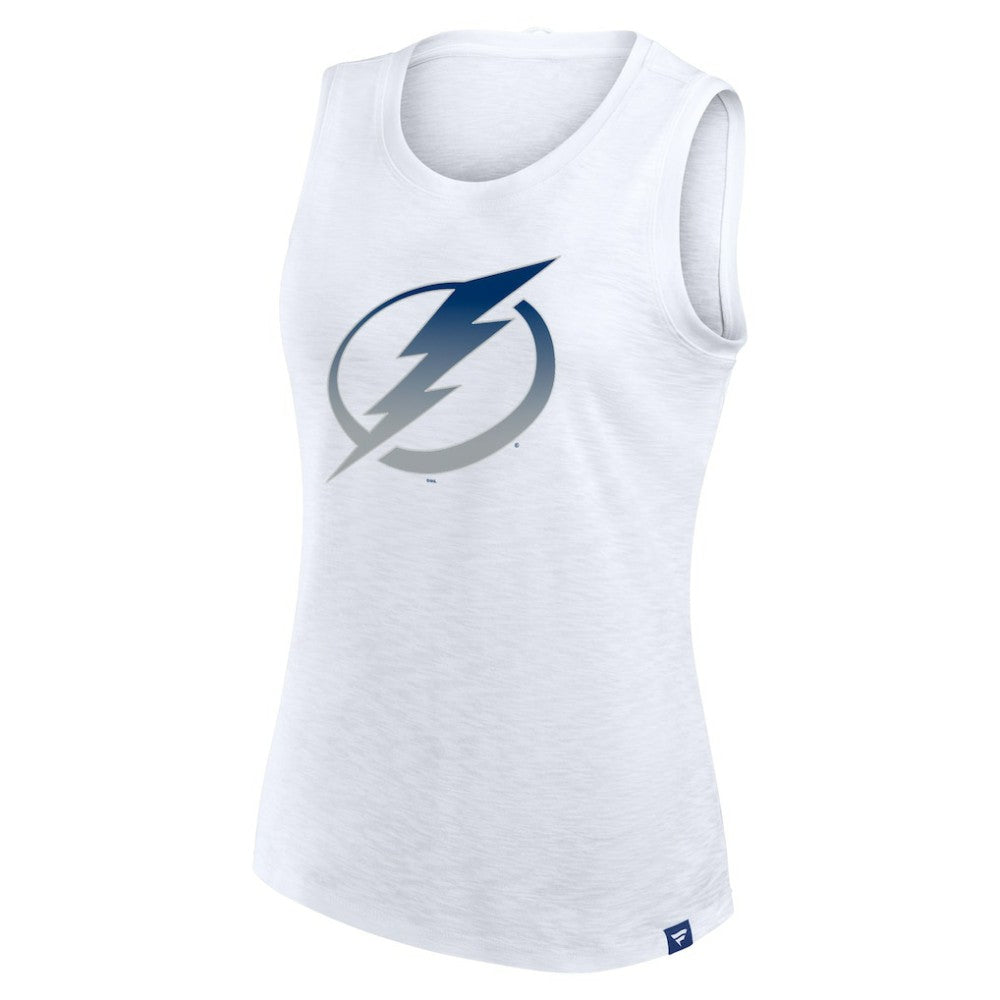 Tampa Bay Lightning Fanatics Women's Slub Tank Top - White - NHL 201748294