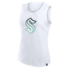 Seattle Kraken Fanatics Women's Slub Tank Top - White - NHL 201748295