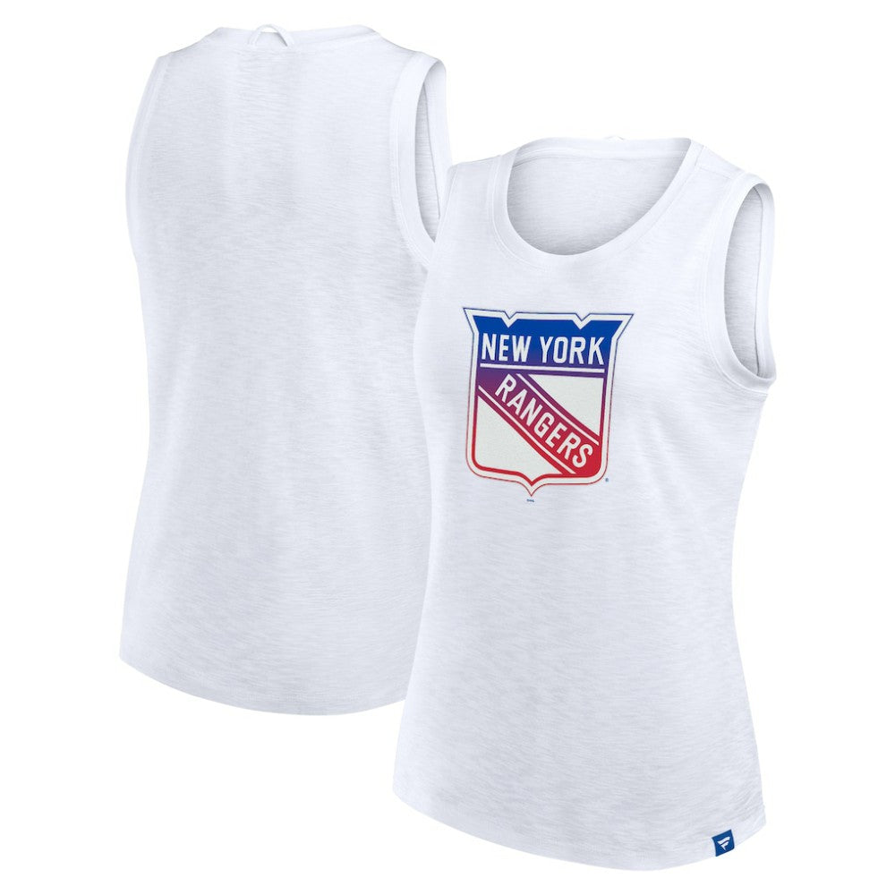 New York Rangers Fanatics Women's Slub Tank Top - White - NHL 201748298