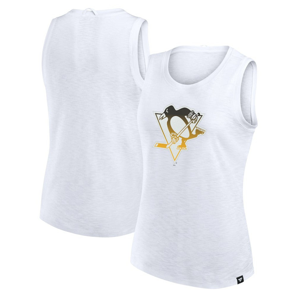 Pittsburgh Penguins Fanatics Women's Slub Tank Top - White - NHL 201748300