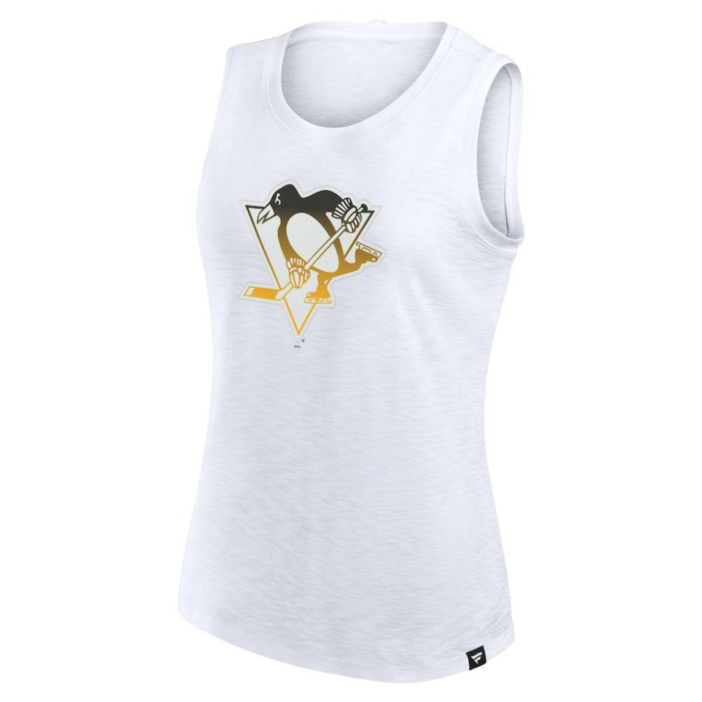 Pittsburgh Penguins Fanatics Women's Slub Tank Top - White - NHL 201748300