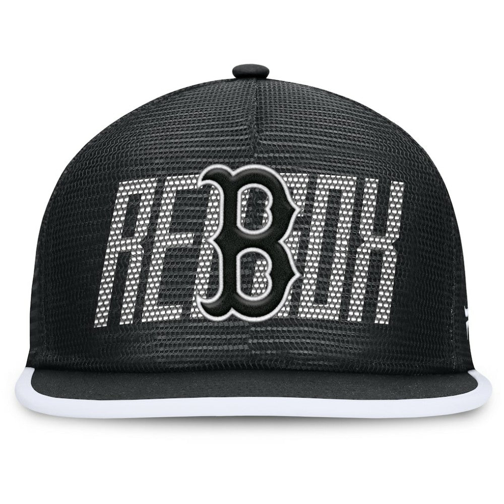 Boston Red Sox Fanatics Let's Glow Line Drive Snapback Hat - Black - Fanatics Online