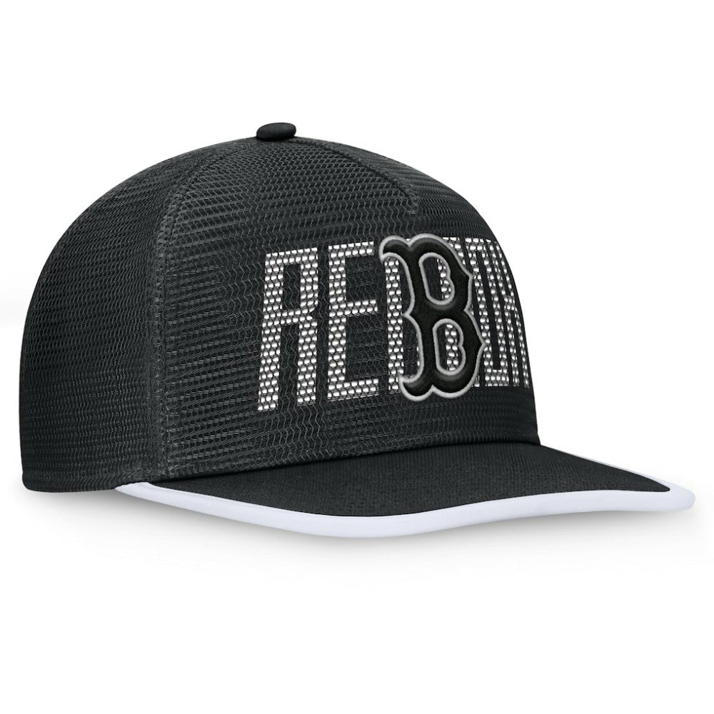 Boston Red Sox Fanatics Let's Glow Line Drive Snapback Hat - Black - Fanatics Online
