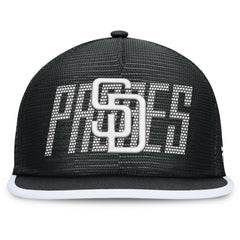 San Diego Padres Fanatics Let's Glow Line Drive Snapback Hat - Black - Fanatics Lifestyle