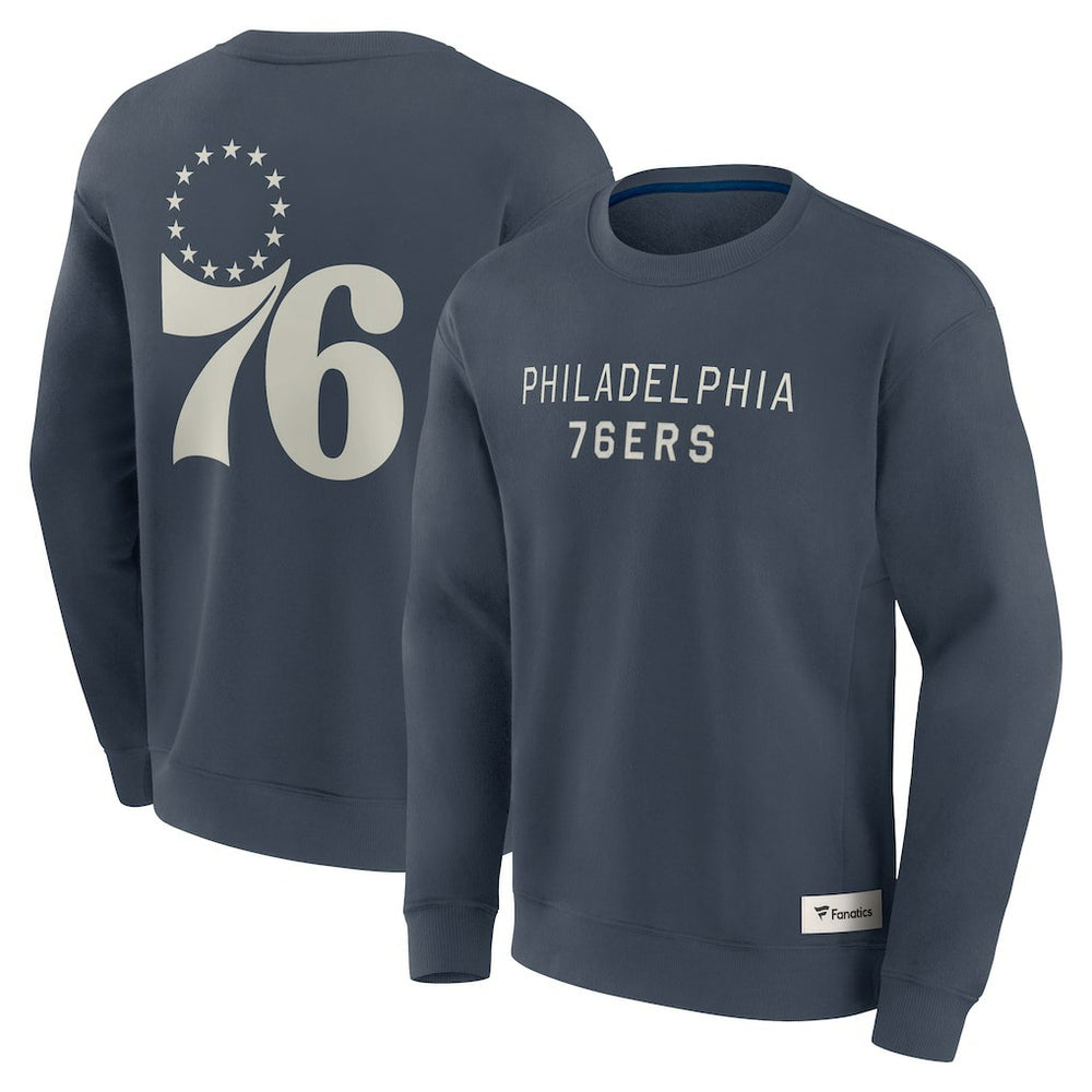 Philadelphia 76ers Elements Future Ground Lettering Pullover Sweatshirt Blue | Fanatics Near Me