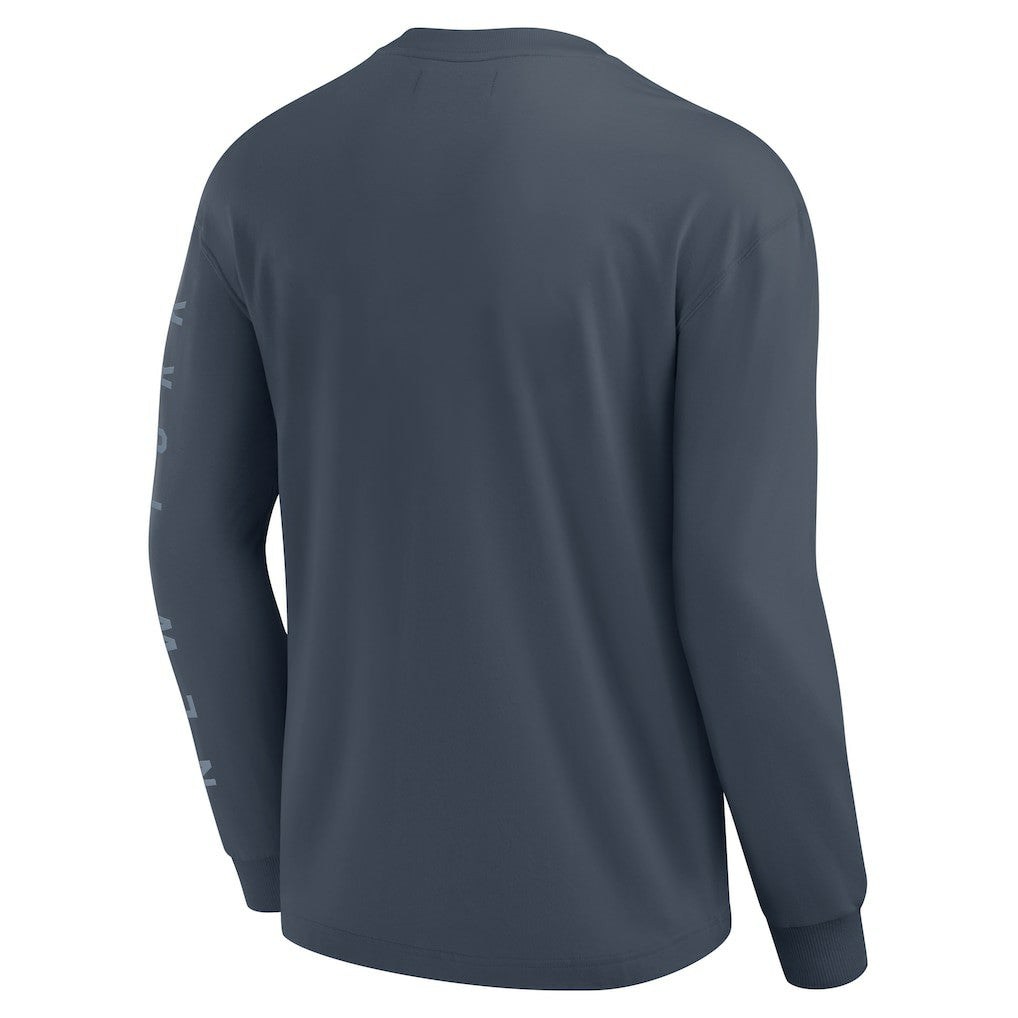 New York Knicks Elements Future Ground Tonal Info Long Sleeve T-Shirt Blue | Fanatics outlet