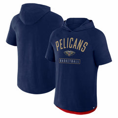 New Orleans Pelicans Pass Legend Raglan Hoodie T-Shirt Navy | Fanatics US