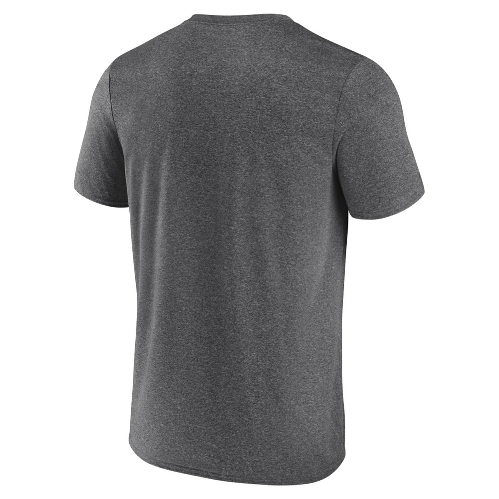 Utah Jazz Logo Athletic Block Practice Performance T-Shirt Heather Charcoal