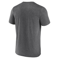 Utah Jazz Logo Athletic Block Practice Performance T-Shirt Heather Charcoal