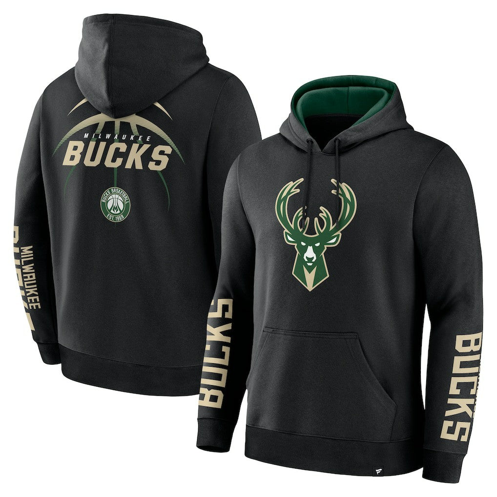 Milwaukee Bucks Legacy Guard Pullover Hoodie Black | Fanatics