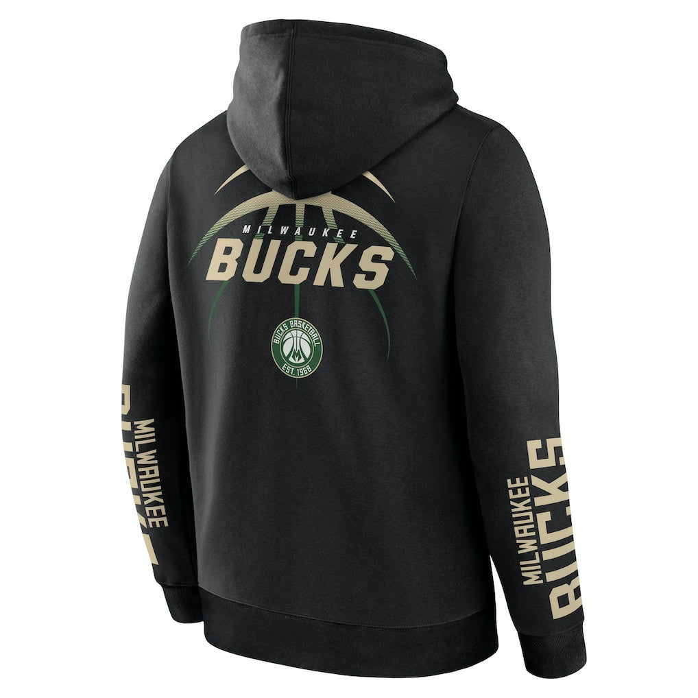 Milwaukee Bucks Legacy Guard Pullover Hoodie Black | Fanatics