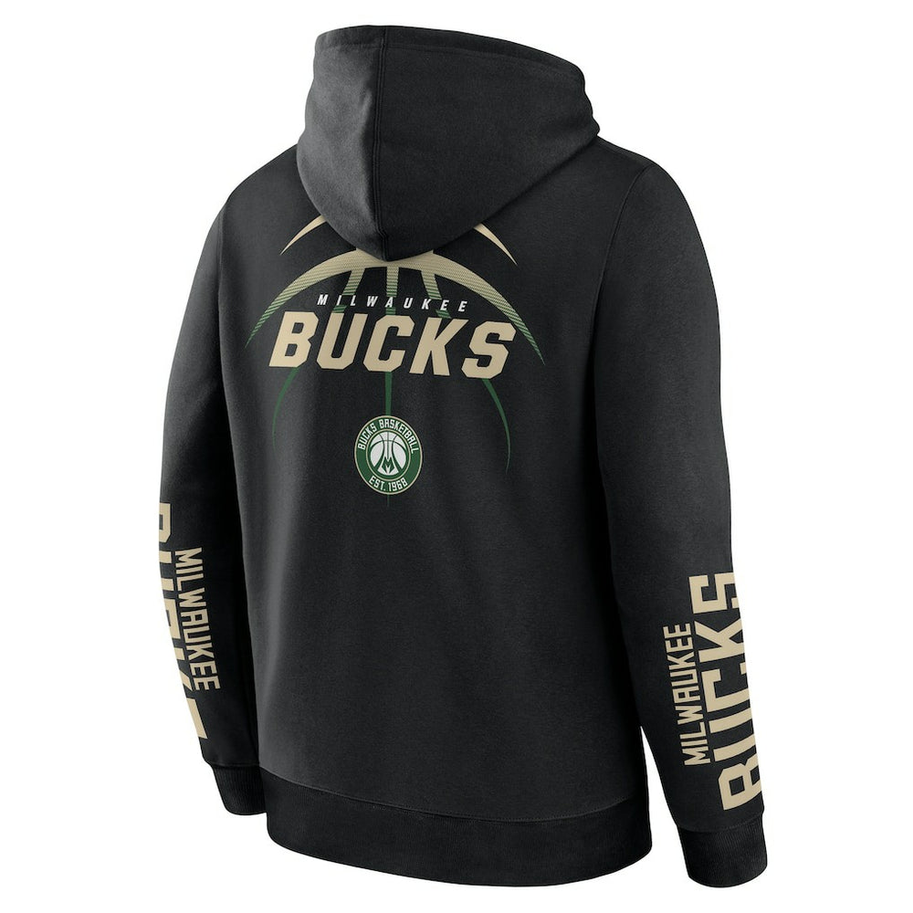 Milwaukee Bucks Legacy Guard Pullover Hoodie Black | Fanatics