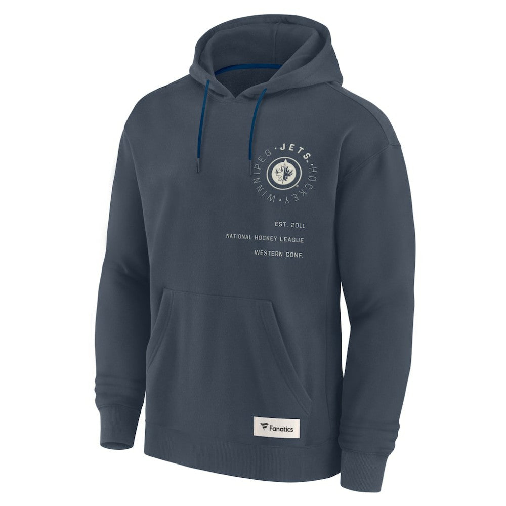 Winnipeg Jets Fanatics Future Ground Info Pullover Hoodie - Navy - NHL 201752402
