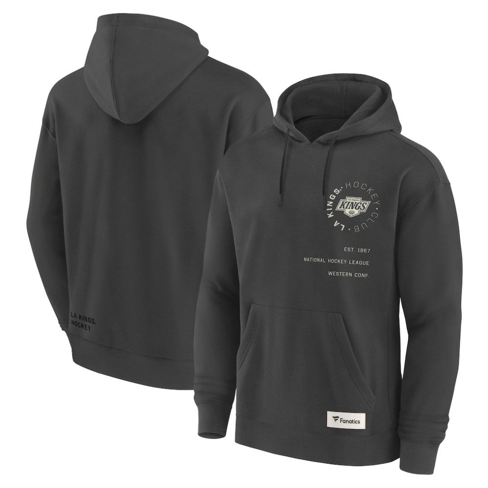 Los Angeles Kings Fanatics Future Ground Info Pullover Hoodie - Charcoal - NHL 201752410
