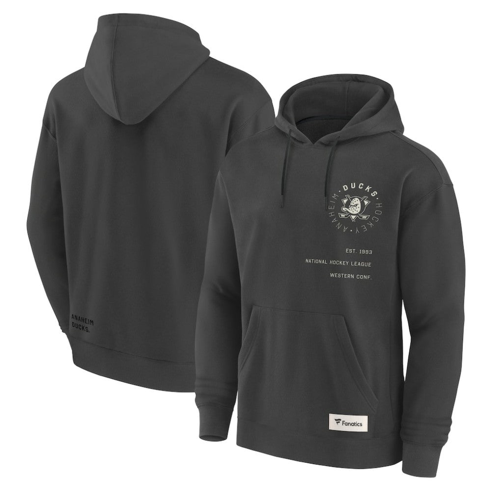 Anaheim Ducks Fanatics Future Ground Info Pullover Hoodie - Charcoal - NHL 201752411
