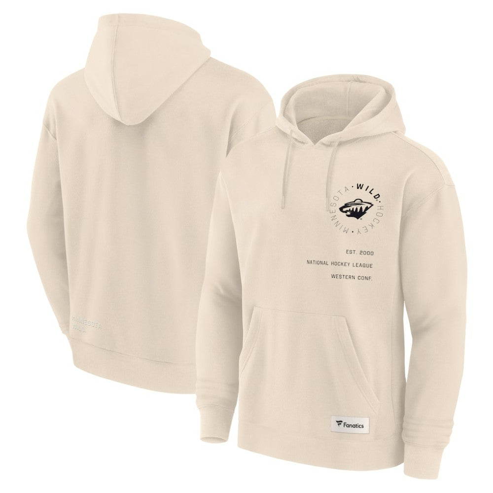 Minnesota Wild Fanatics Future Ground Info Pullover Hoodie - Cream - NHL 201752413