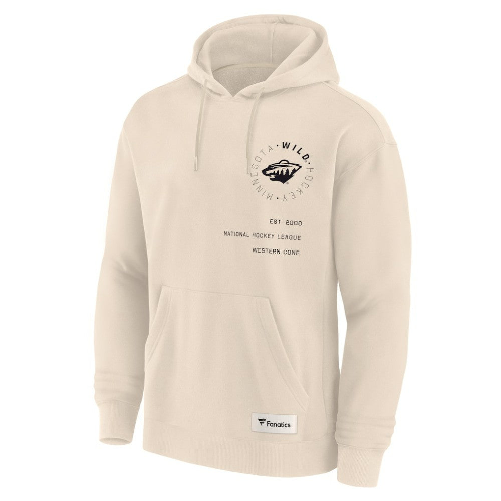 Minnesota Wild Fanatics Future Ground Info Pullover Hoodie - Cream - NHL 201752413