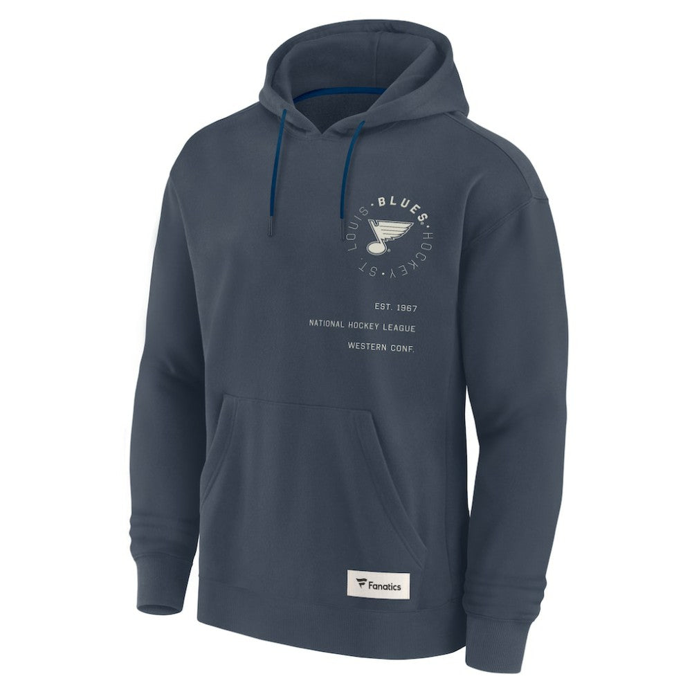St. Louis Blues Fanatics Future Ground Info Pullover Hoodie - Navy - NHL 201752414