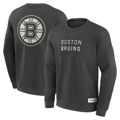 Boston Bruins Fanatics Elements Future Ground Lettering Pullover Sweatshirt - Charcoal - NHL 201752431