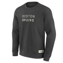 Boston Bruins Fanatics Elements Future Ground Lettering Pullover Sweatshirt - Charcoal - NHL 201752431