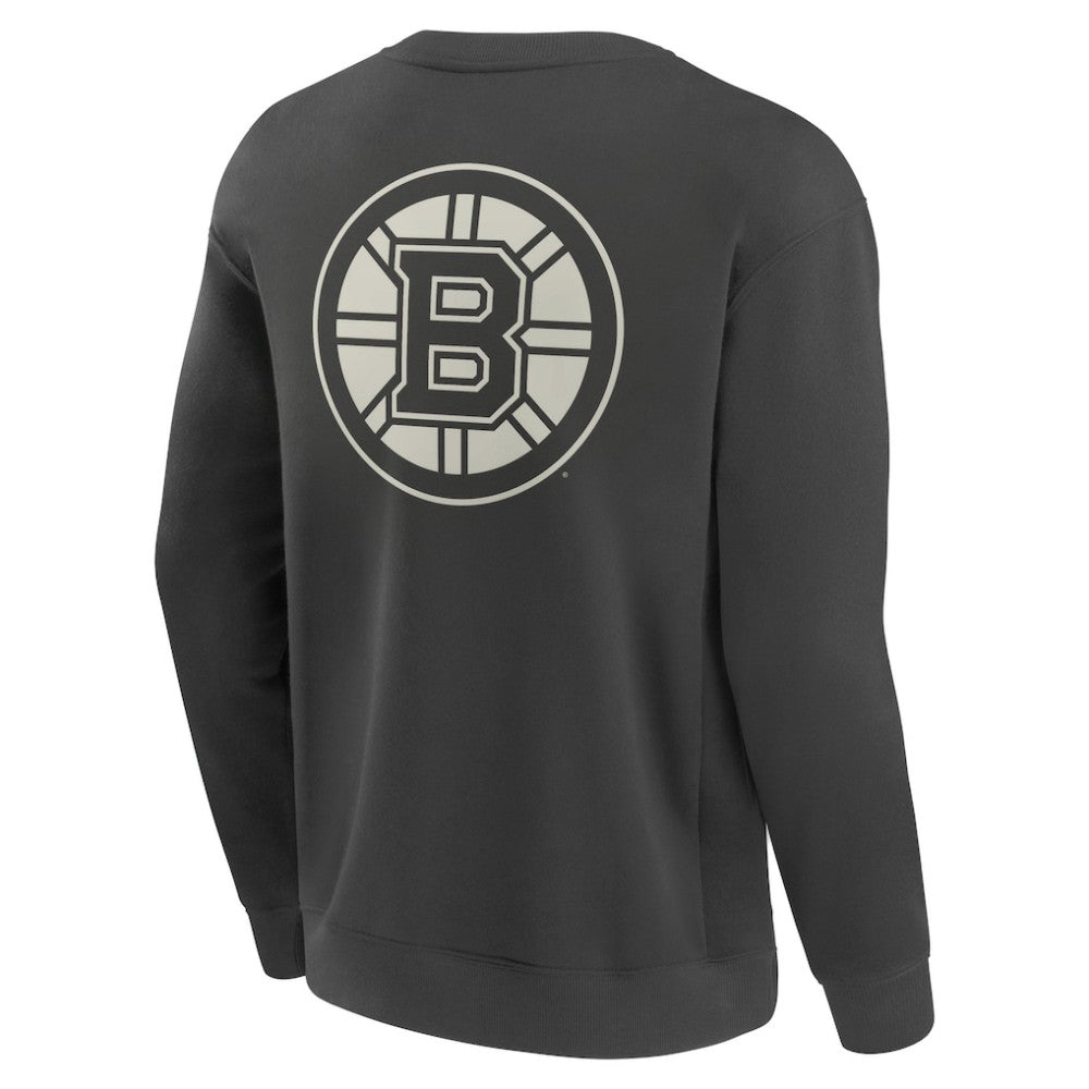 Boston Bruins Fanatics Elements Future Ground Lettering Pullover Sweatshirt - Charcoal - NHL 201752431
