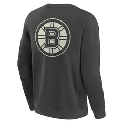Boston Bruins Fanatics Elements Future Ground Lettering Pullover Sweatshirt - Charcoal - NHL 201752431