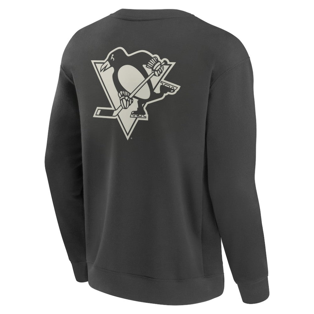 Pittsburgh Penguins Fanatics Elements Future Ground Lettering Pullover Sweatshirt - Charcoal - NHL 201752432
