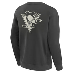 Pittsburgh Penguins Fanatics Elements Future Ground Lettering Pullover Sweatshirt - Charcoal - NHL 201752432