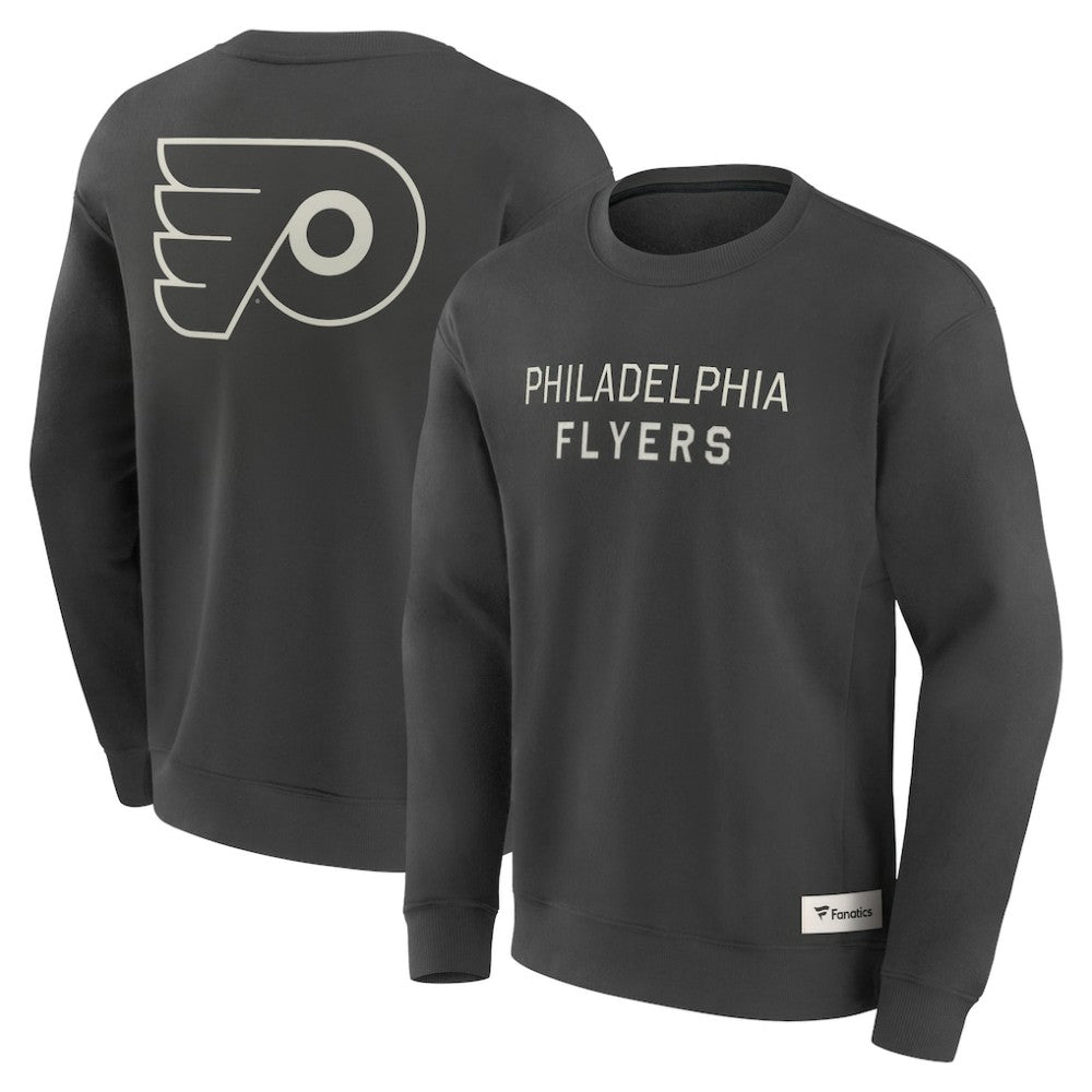 Philadelphia Flyers Fanatics Elements Future Ground Lettering Pullover Sweatshirt - Charcoal - NHL 201752434
