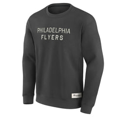 Philadelphia Flyers Fanatics Elements Future Ground Lettering Pullover Sweatshirt - Charcoal - NHL 201752434