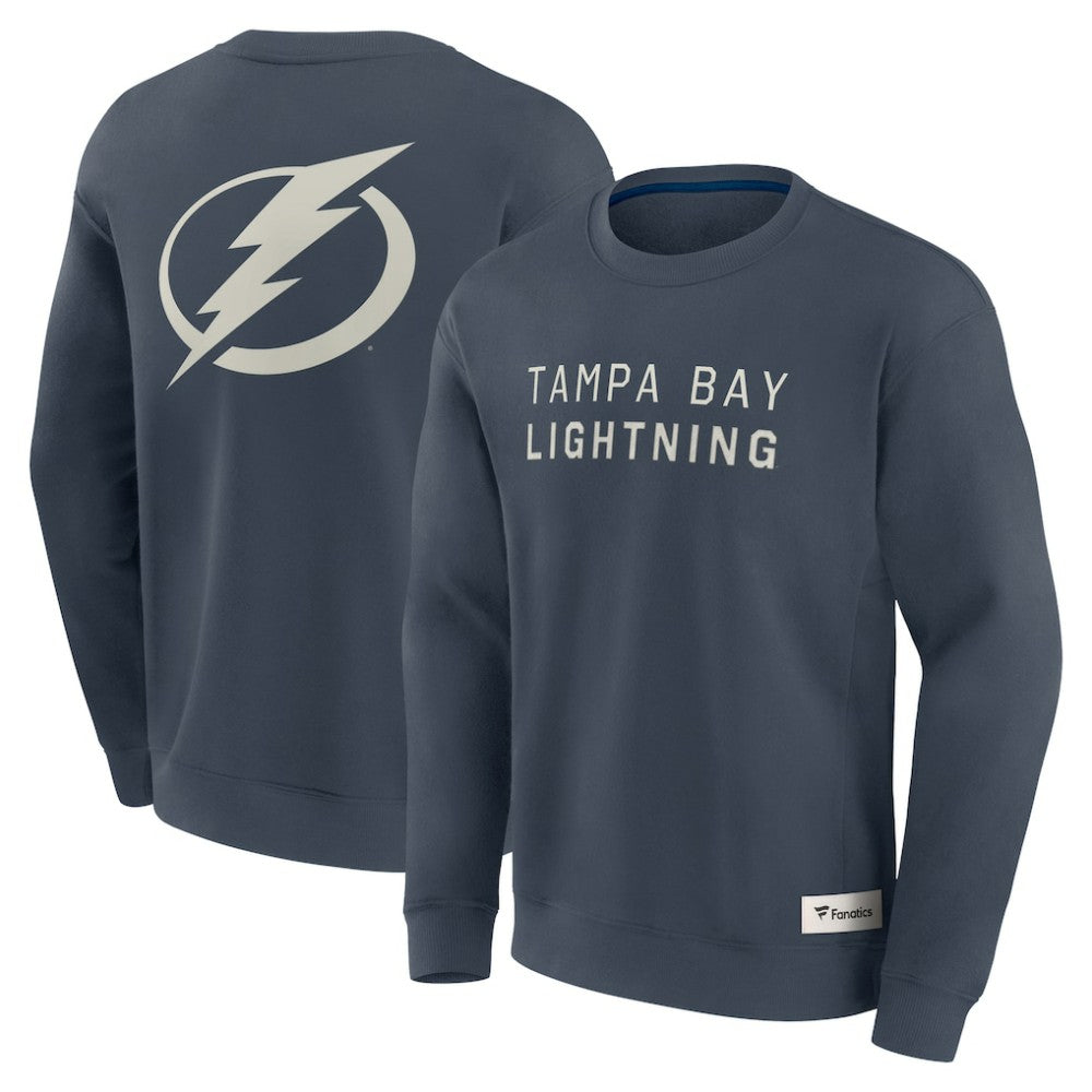 Tampa Bay Lightning Fanatics Elements Future Ground Lettering Pullover Sweatshirt - Blue - NHL 201752439