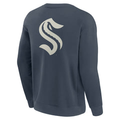 Seattle Kraken Fanatics Elements Future Ground Lettering Pullover Sweatshirt - Blue - NHL 201752441
