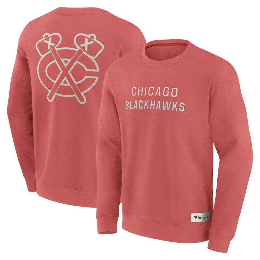 Chicago Blackhawks Fanatics Elements Future Ground Lettering Pullover Sweatshirt - Red - NHL 201752446