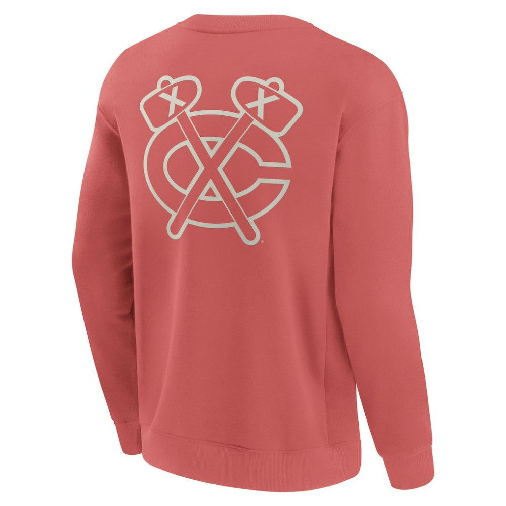 Chicago Blackhawks Fanatics Elements Future Ground Lettering Pullover Sweatshirt - Red - NHL 201752446