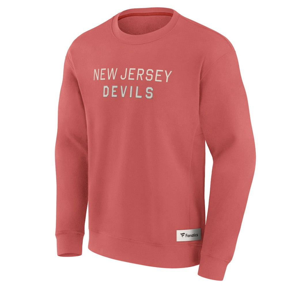 New Jersey Devils Fanatics Elements Future Ground Lettering Pullover Sweatshirt - Red - NHL 201752448