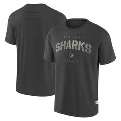 San Jose Sharks Fanatics Elements Weathered Tonal Future Ground T-Shirt - Charcoal - NHL 201752455