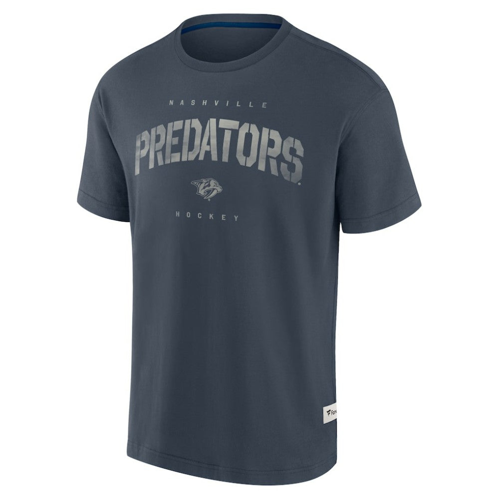 Nashville Predators Fanatics Elements Weathered Tonal Future Ground T-Shirt - Navy - NHL 201752470