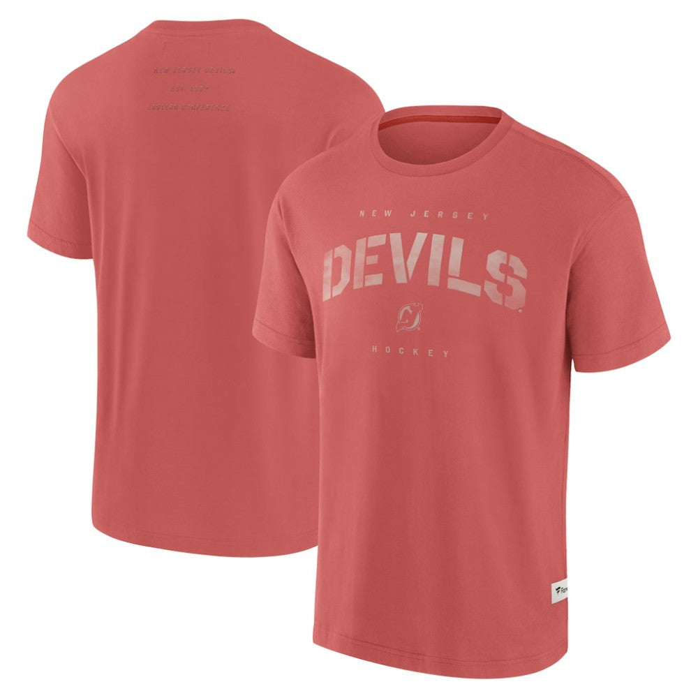 New Jersey Devils Fanatics Elements Weathered Tonal Future Ground T-Shirt - Red - NHL 201752481