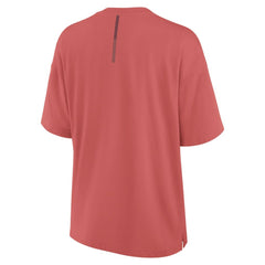 Chicago Blackhawks Fanatics Women's Oversized Elements Raw Edge Future Ground T-Shirt - Red - NHL 201752497