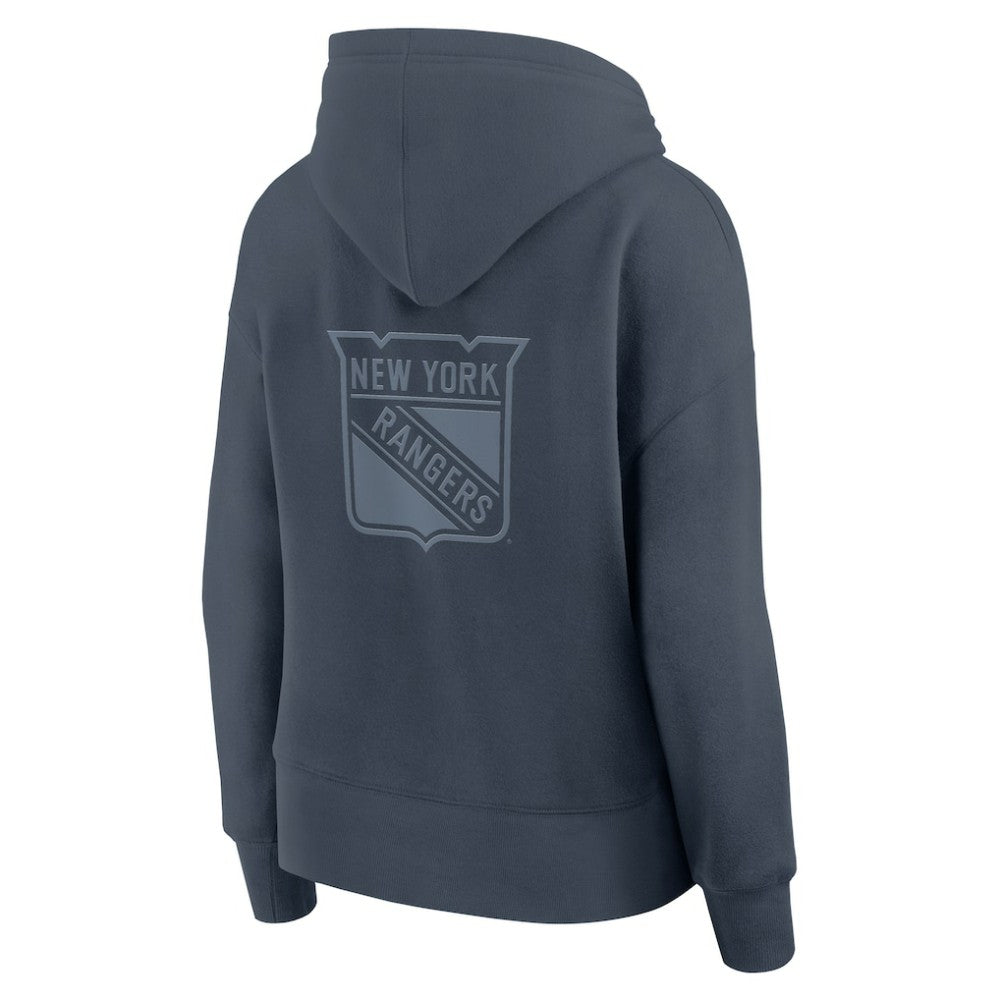 New York Rangers Fanatics Women's Elements Future Ground Subtle Tonal Pullover Hoodie - Blue - NHL 201752512